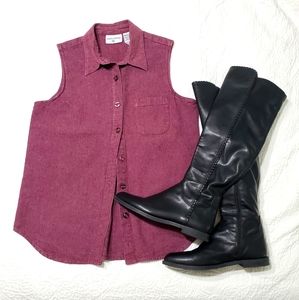 Kathy Ireland Linen top SZ M